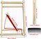 Wooden Weaving Loom Kit – Multi-Craft Tapestry Loom 9.85×15.5 in, DIY Hand-Knitting Loom with Stick Bar for Kids, Adults, and Beginners